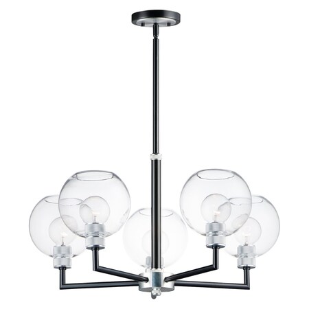 Maxim Vessel 5-Light Chandelier 21615CLBKAL